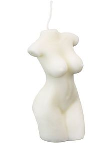 Fresh Linen Duftlys - Fullkrops Naken Dame Kroppslys