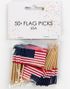 50 stk Muffins/Kakedekorasjoner med U.S.A Flagget