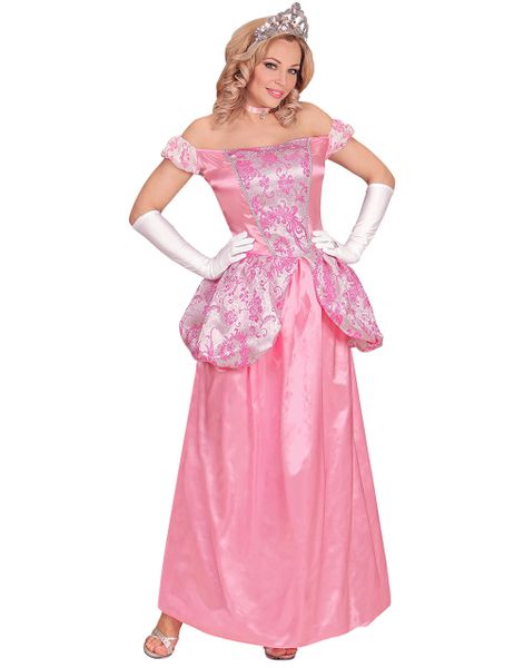 Rosa Prinsessdräkt 4 Delar