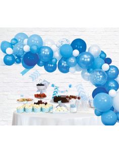 Blått Ballong Buesett 71 Deler