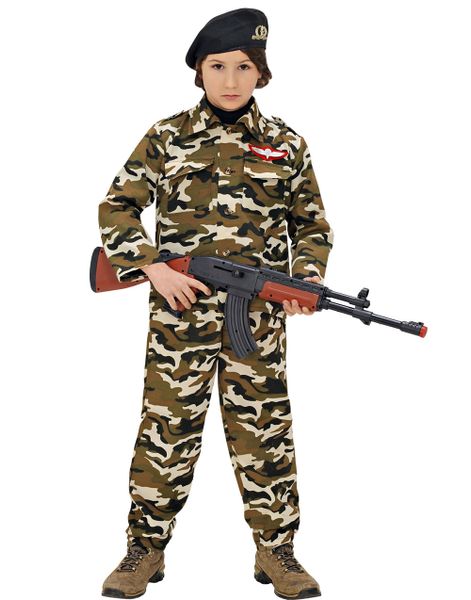 Militär Maskeraddräkt (Barn) med Hatt