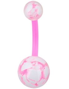 Konfektyr Rosa Navelpiercing