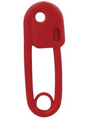 Säkerhetsnål 1.6 mm - Röd Öronpiercing
