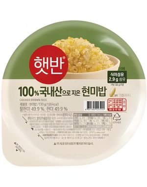 Hetbahn Kokt Brun Ris 130 gram (Korea)