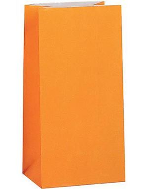 12 st Orange Godispåsar i Papper