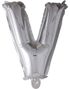 JUMBO Silverfärgade Bokstavsballonger A-Z - 102 cm