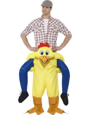 Kyckling Piggyback Ride - Unisex Lyxdräkt