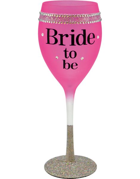 Bride to Be Drinkglas dekorerat med Stenar