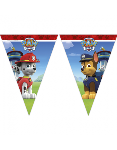 Banner med Vimplar 2,3 meter - Paw Patrol