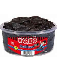 Ca. 150 stk Haribo Salino - Salmiak Lakris 1,2 kg