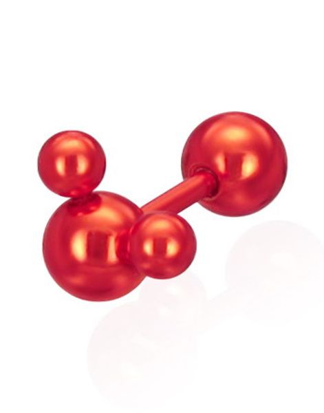 Mickey Mouse Inspired - Röd Fejkpiercing