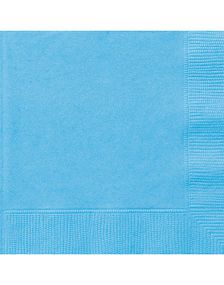 20 st Ljusblå Servetter 33x33 cm