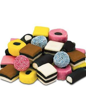 1 kg gram Vidal Liquorice Allsorts / Lakris Konfekt