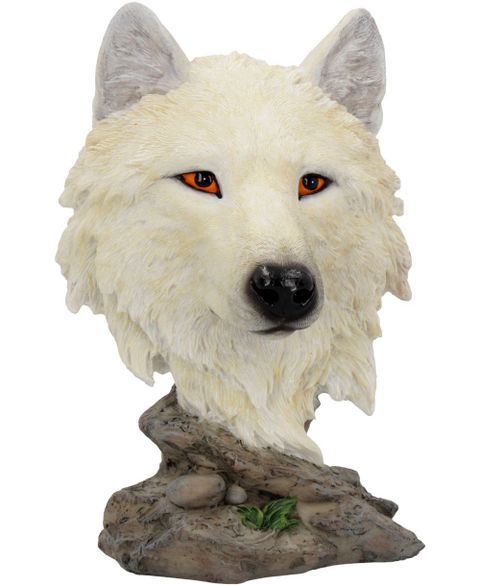 Snow Searcher - Vit Varg Figur 16 cm
