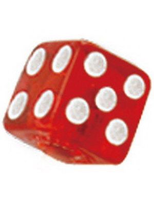Lucky Strike Red - 3 mm Akrylkula till 1,2 mm stång