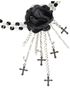 Svart - Gotisk Blomst Choker