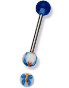 Butterfly Blue - Tungpiercing