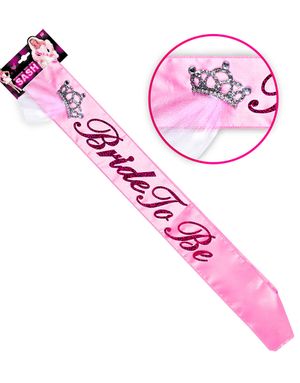 Rosa Bride to Be Ordensband i Satin