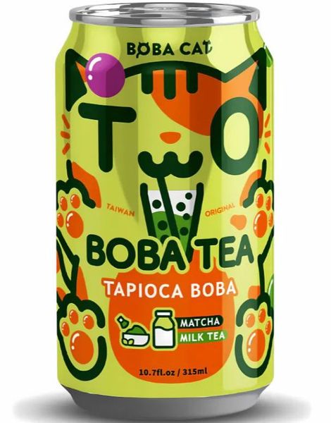 Boba Cat Original Milk Tea - Popping Bubble/Boba Tea 315 ml (Taiwan)