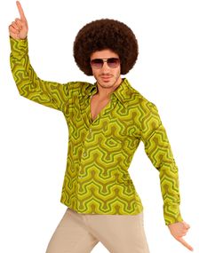 70 Tals Groovy Vibe Kostymskjorta till Man