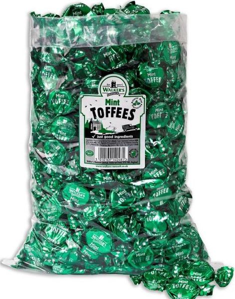 2,5 kg Walkers Mint Toffees - Stor pose