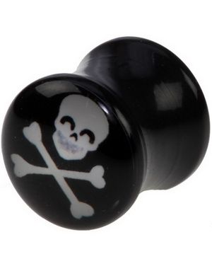 Happy Death - Svart Piercing Plugg