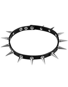 Skinnimiterad Choker med Nitar