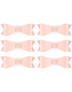 6 stk Pudderrosa DIY Rosetter 9x3 cm