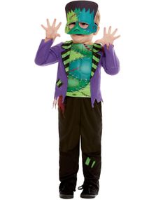 Frankenstein Inspirerad Barndräkt med Mask