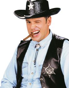 Cowboy Set med Smycke & Sheriffstjärna