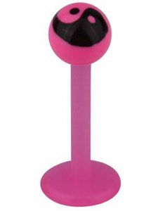 Yin Yang Labret - Rosa/Svart