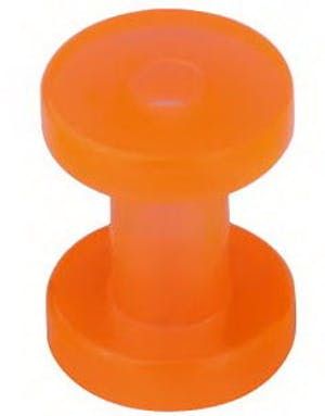 Genomskinlig Orange Piercing Tunnel