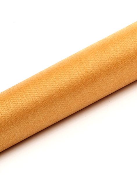 GULDFÄRGAD Organzalöpare med Skimmer-Effekt 36 cm x 9 meter