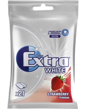 Extra White Strawberry 29g - Selvlukkende pose