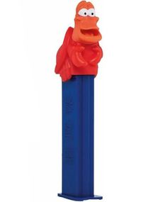 Disney Den Lille Havfruen Sebastian Pez-Holder med 2 stk Pez Pakker