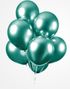 10 stk 30 cm - Glossy Grønne Ballonger