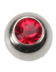Big Red Stone - 8 mm Stålkula till 1,6 mm Stång - NB! Sidohål