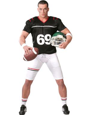 Quarterback Fotbollsspelare Herrkostym