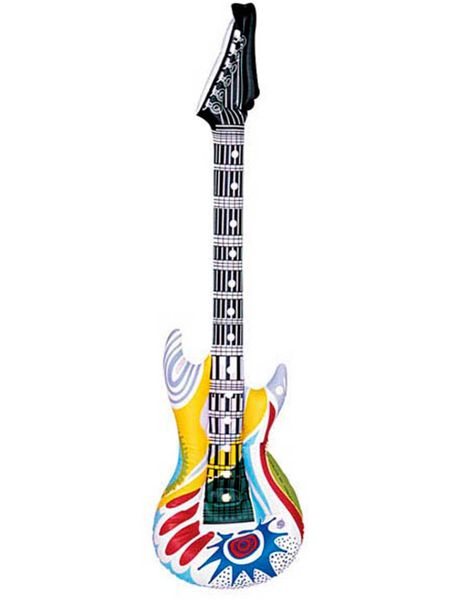 Rock n Roll Uppblåsbar Gitarr - 107 cm