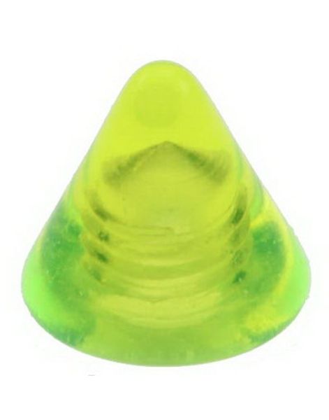 Yellow Spike - 3 mm Akrylkula till 1,2 mm stång
