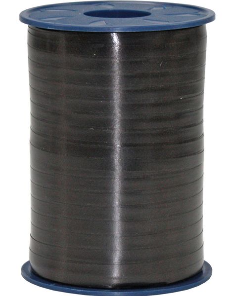 500 meter Svart Ballongsnöre / Presentband - 5 mm Brett