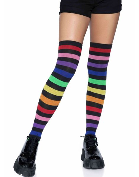 Svarte Rainbow Knesokker