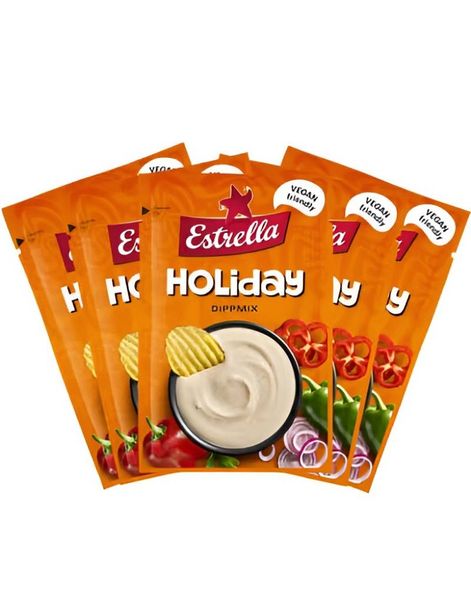 18 stk Holiday Dipmix - Mild Paprika og Løksmak - Hel Eske 468 gram