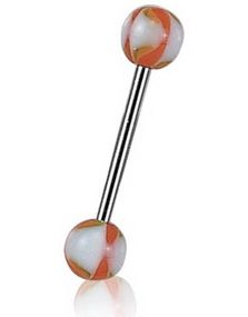 Twist In Orange - Tungpiercing