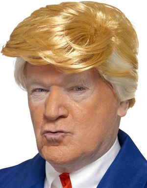 Donald Trump Inspirerad Blond Peruk