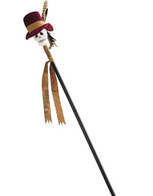 Voodoo Witch Doctor Cane - Käpp med Dödskalle 112 cm