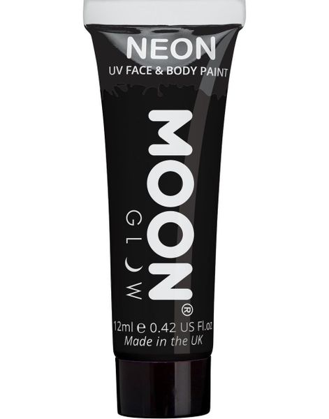 Svart Pastell Neon UV/Blacklight Ansikts- och Kroppsfärg 12 ml
