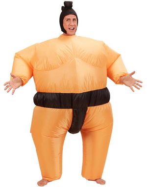 Massiv Sumobryter - Uppblåsbar Dräkt
