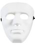 Vit Anonym Mask i Hårdplast