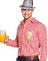 Röd och Vit Rutig Oktoberfest Maskeradskjorta